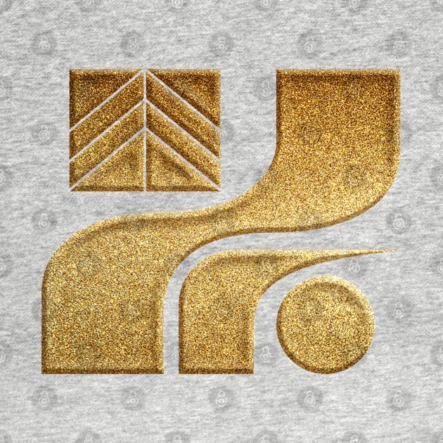 Tochigi Prefecture Symbol in Gold Faux by Takeda_Art